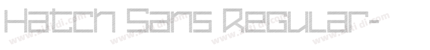 Hatch Sans Regular字体转换